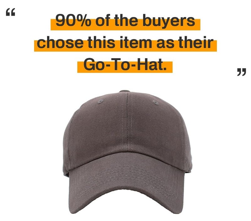 KBETHOS KB-LOW DGY Classic Cotton Dad Hat Adjustable Plain Cap. Polo Style Low Profile (Unstructured) (Classic) Dark Gray Adjustable - Image 5